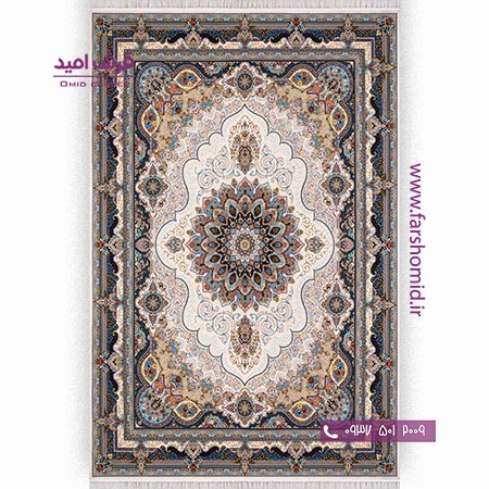 1200 شانه 8 رنگ آریامهر کرم فرش سورنا