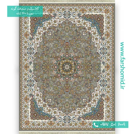 فرش ماشینی 700 شانه 8 رنگ چهل ستون ترمه فرش سورنا