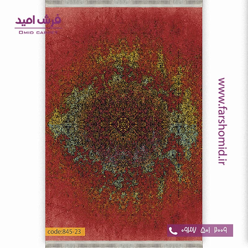 فرش وینتیج 1200 شانه کد 23-845 روناسی فرش برنتین
