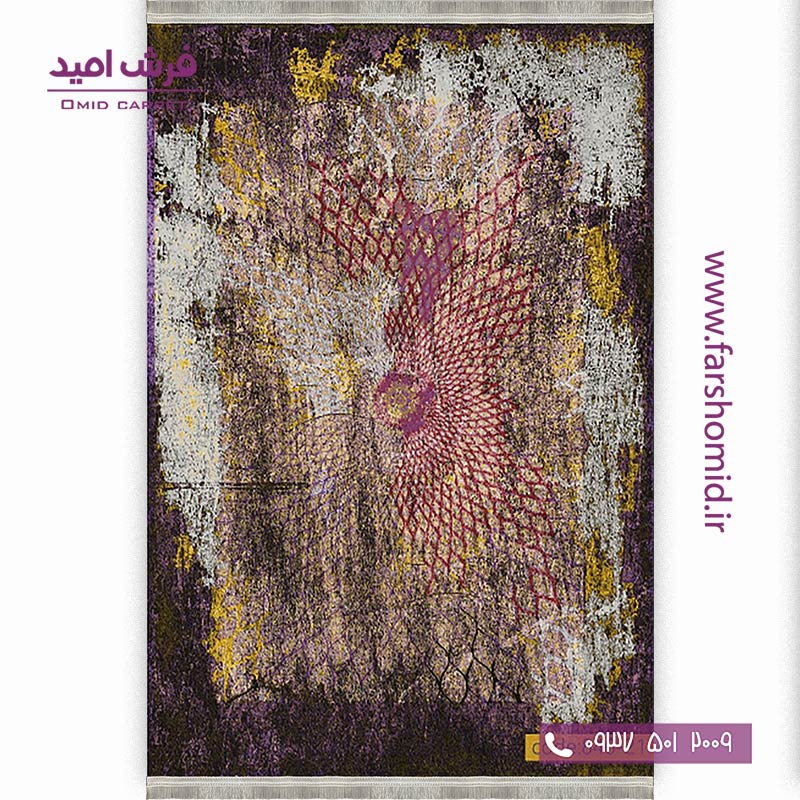 فرش وینتیج 1200 شانه کد 2۱-846 قهوه ای طوسی فرش برنتین