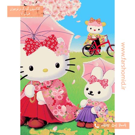 فرش ماشینی کیتی طرح 1150 کودک فرش آنا