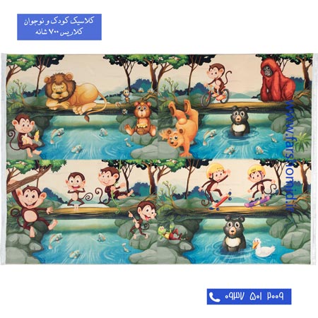 700 شانه طرح میمون های بازیگوش 100217 کودک و نوجوان کلاریس محتشم