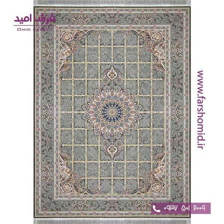 فرش ماشینی 1200 شانه گلبرجسته آراد متالیک فرش ملل
