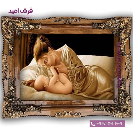 تابلو فرش ماشینی طرح تابلو نقاشی فرانسوی کد 2271 فرشان