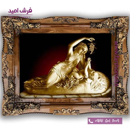 تابلو فرش ماشینی طرح تابلو نقاشی فرانسوی کد 2272 فرشان