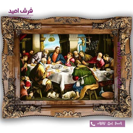 تابلو فرش ماشینی طرح تابلو نقاشی فرانسوی کد 2287 فرشان