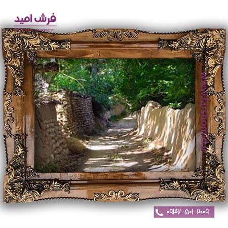 تابلو فرش ماشینی طرح تابلو نقاشی منظره کد 4116 فرشان