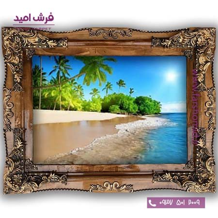 تابلو فرش ماشینی طرح تابلو منظره کد 412۶ فرشان