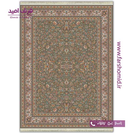 فرش ماشینی 700 شانه 8 رنگ طرح 810 افشان گردویی آرشام