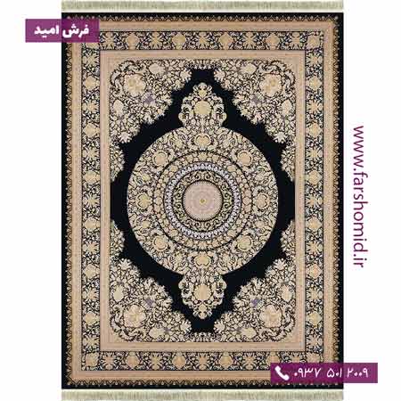 فرش ماشینی 1000 شانه 8 رنگ طرح 102404 اطلسی آرشام
