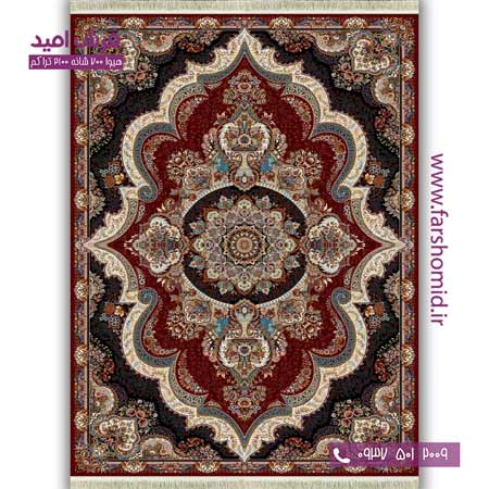 فرش ماشینی 700 شانه BCF شهیاد زرشکی فرش هیوا