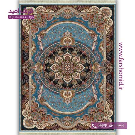 فرش ماشینی 700 شانه BCF مانا آبی فرش هیوا