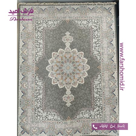 فرش ماشینی 1200 شانه 8 رنگ برجسته آرمین طرح 20۴0۲ متالیک آرشام