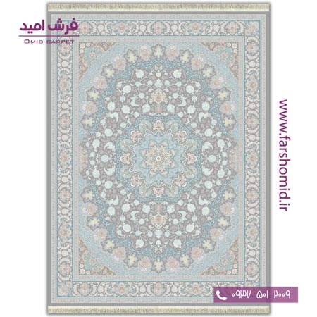 فرش ماشینی 1200 شانه 8 رنگ برجسته اصفهان طرح 20۵0۲ متالیک آرشام