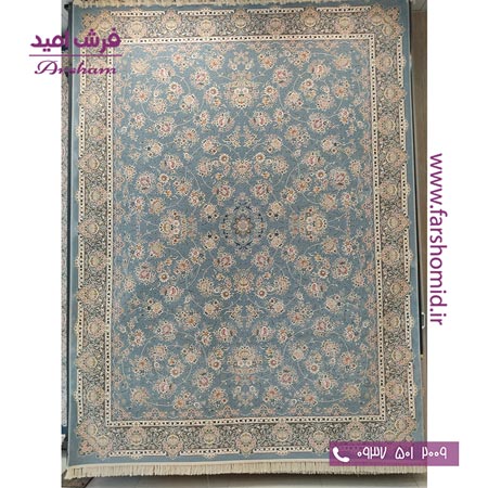 فرش ماشینی 1200 شانه 8 رنگ برجسته افشان ماهور طرح 2060۳ اطلسی آرشام