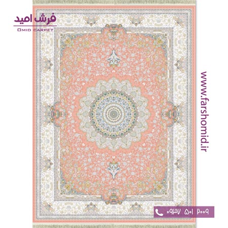 فرش ماشینی 1200 شانه گلبرجسته سوگل پیازی قالی کشمیر