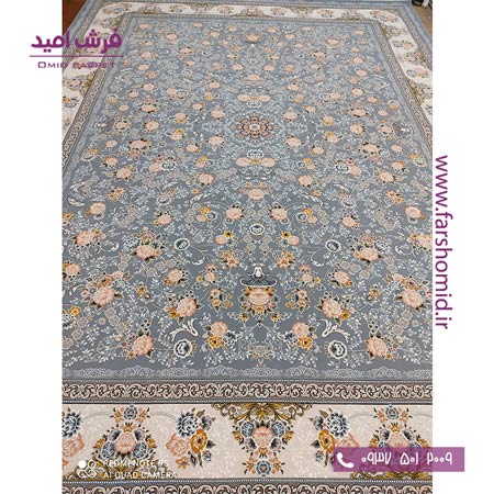 فرش 1000 شانه 8 رنگ طرح 102703 افشان اطلسی آرشام