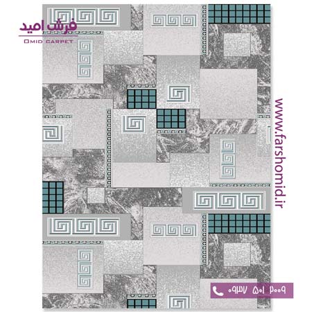 فرش مدرن کلکسیون سیلور کد 341107 فرش آسایش