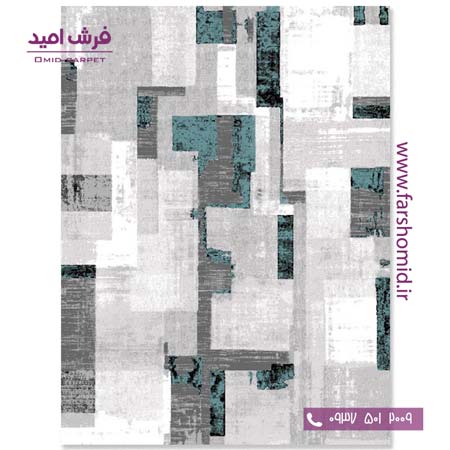 فرش مدرن کلکسیون سیلور کد 341137 فرش آسایش
