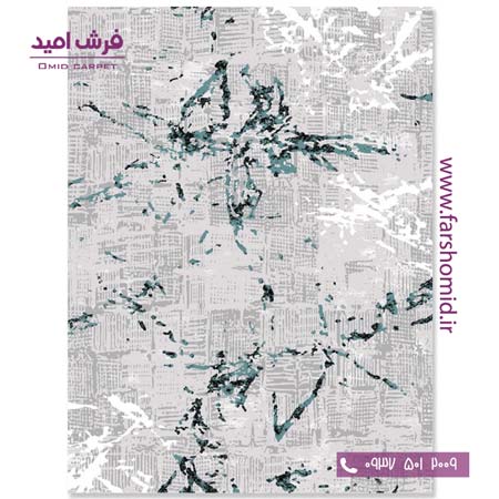 فرش مدرن کلکسیون سیلور کد 341197 فرش آسایش