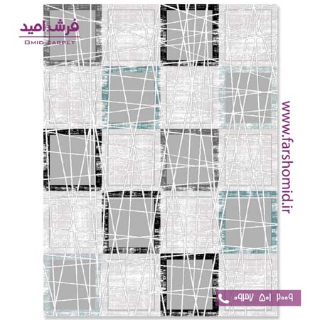 فرش مدرن کلکسیون سیلور کد 341177 فرش آسایش