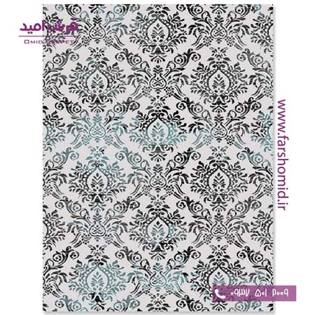 فرش مدرن کلکسیون سیلور کد 341207 فرش آسایش