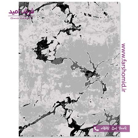 فرش مدرن کلکسیون سیلور کد 341245 فرش آسایش