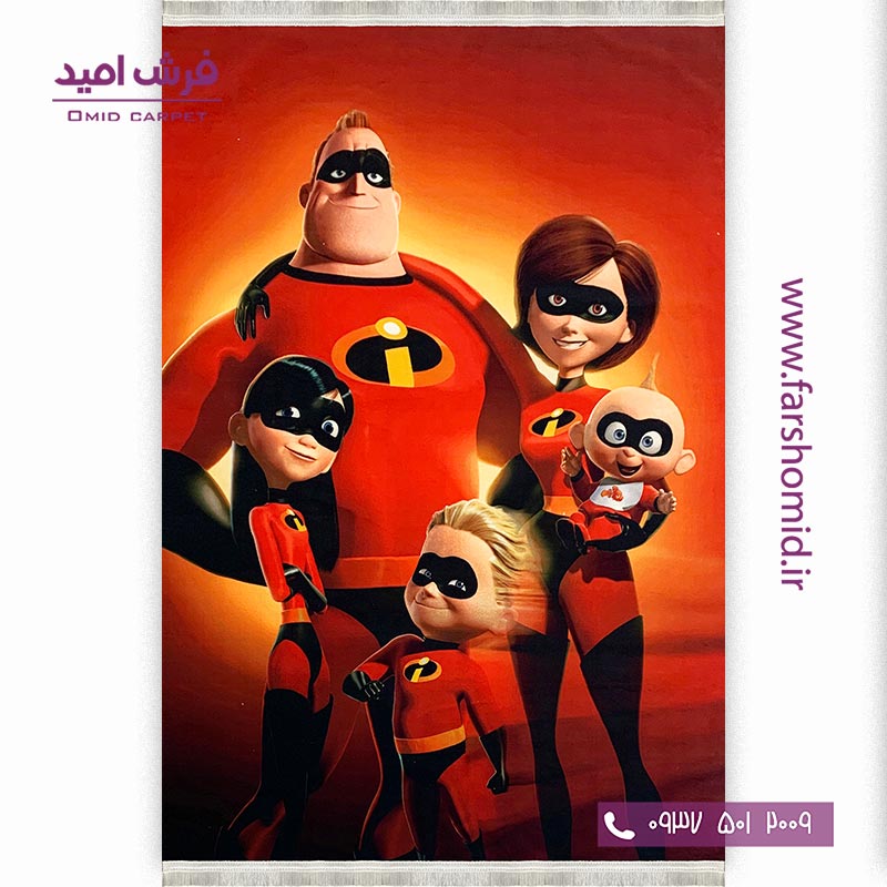 فرش ماشینی 700 شانه طرح سوپر قهرمان ها 10120۴ کودک و نوجوان کلاریس محتشم