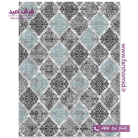 فرش مدرن کلکسیون سیلور کد ۳۴۱۴۴۷ فرش آسایش