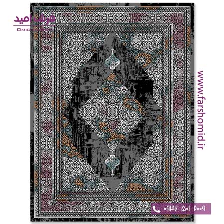 فرش  مدرن کلکسیون سیلور کد ۳۴۱۵۰۶ فرش آسایش