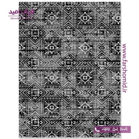 فرش مدرن کلکسیون سیلور کد ۳۴۱496 فرش آسایش