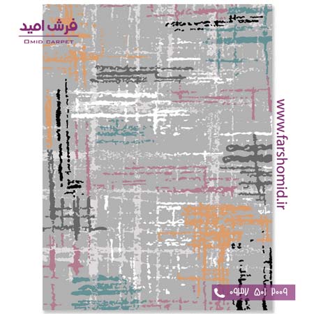 فرش مدرن کلکسیون سیلور کد 341232 فرش آسایش