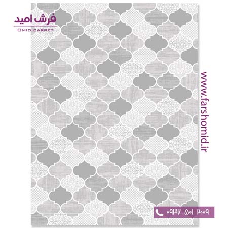 فرش مدرن کلکسیون سیلور کد ۳۴۱۴۵۲ فرش آسایش