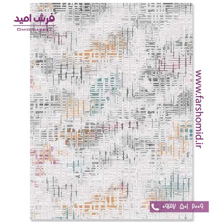 فرش مدرن کلکسیون سیلور کد ۳۴۸۵۰۰ فرش آسایش