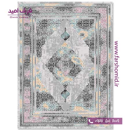 فرش مدرن کلکسیون سیلور کد ۳۴۱۵۰۰ فرش آسایش