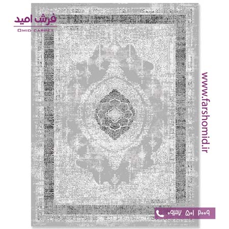 فرش مدرن کلکسیون سیلور کد ۳۴۱۳۷۵ فرش آسایش