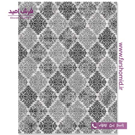 فرش مدرن کلکسیون سیلور کد ۳۴۱۴۴۵ فرش آسایش