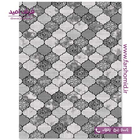 فرش مدرن کلکسیون سیلور کد ۳۴۱۴۵۵ فرش آسایش