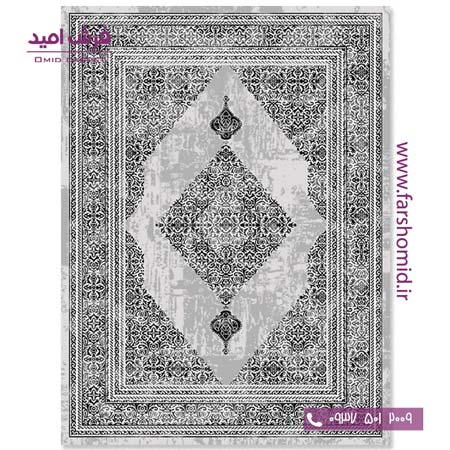 فرش مدرن کلکسیون سیلور کد ۳۴۱۵۰۵ فرش آسایش