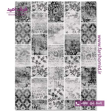 فرش مدرن کلکسیون سیلور کد ۳۴۸۵۱۵ فرش آسایش