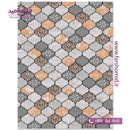 فرش مدرن کلکسیون سیلور کد ۳۴۱453 فرش آسایش