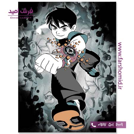 فرش کودک کلکسیون سیلور کد ۳۴2036 آبی فرش آسایش