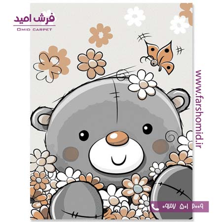 فرش کودک کلکسیون سیلور کد ۳۴2۴۳۱ نارنجی فرش آسایش