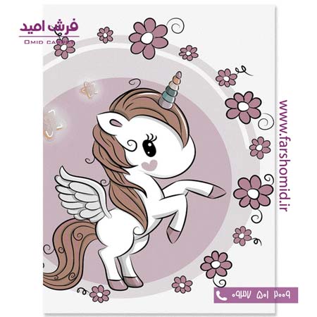 فرش کودک کلکسیون سیلور کد ۳۴2۴۳۶ صورتی فرش آسایش