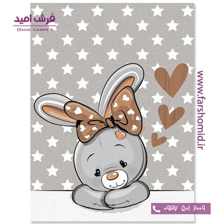 فرش کودک کلکسیون سیلور کد ۳۴2۴۴۰ نارنجی فرش آسایش