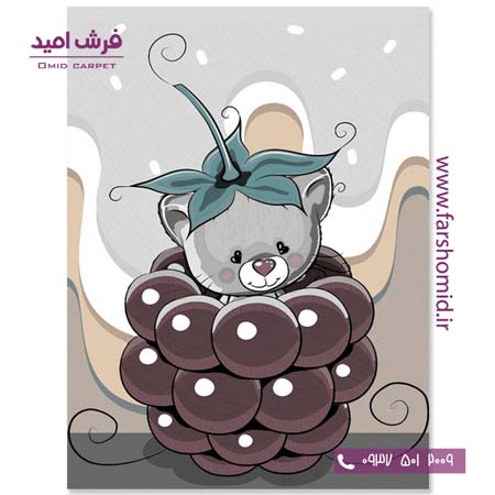 فرش کودک کلکسیون سیلور کد ۳۴2۴۴۱ قرمز فرش آسایش