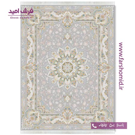 فرش ماشینی 1200 شانه گلبرجسته پرواز الماسی قالی کشمیر