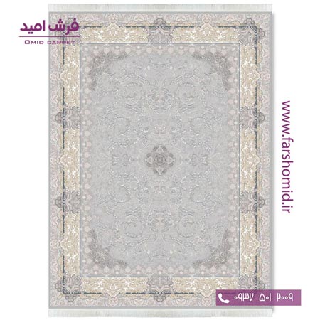 فرش ماشینی 1200 شانه گلبرجسته افشان رومانو الماسی قالی کشمیر
