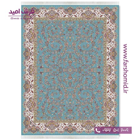 فرش ماشینی 1200 شانه 8 رنگ افشان مراغه اطلسی قالی کشمیر