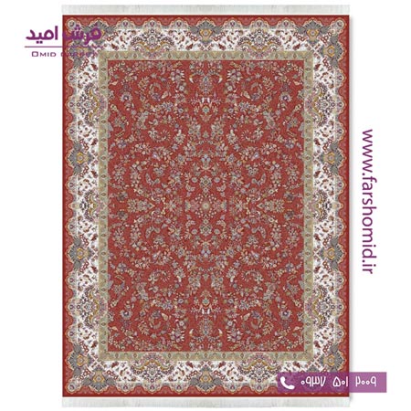 فرش ماشینی 1200 شانه 8 رنگ افشان مراغه روناسی قالی کشمیر